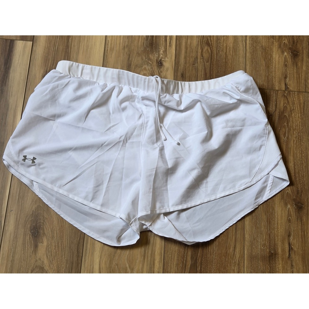Under Armour HeatGear Loose Lined Athletic Shorts Women's Size 3XL White